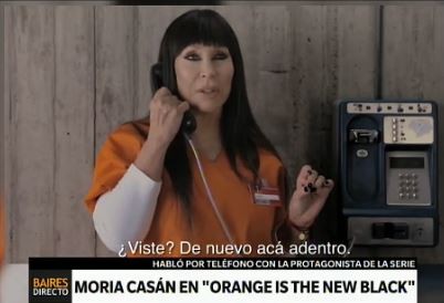 Moria Casán volvió a la cárcel para el show "Orange is the New Black"