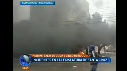Incidentes en la Legislatura de Santa Cruz