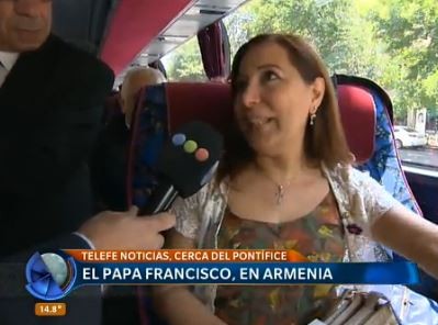 Los argentinos que viajaron a ver al Papa en Armenia