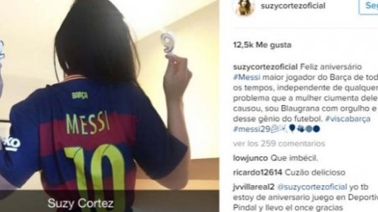 El regalo de Miss Bum Bum para Messi en su cumpleaños y la crítica a Antonella