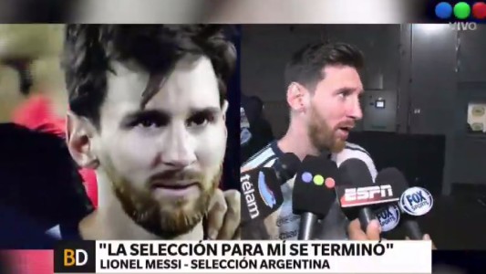Messi dice que se terminó para él la selección