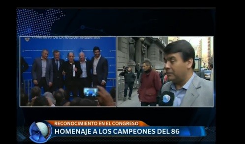 El homenaje a los campeones del mundo de 1986