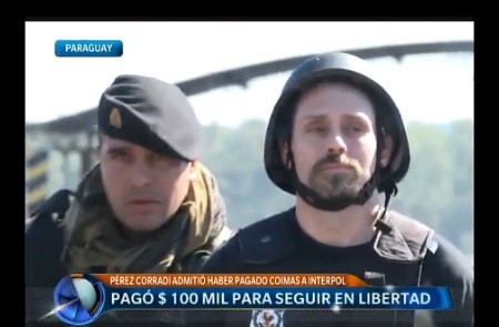 Pérez Corradi dijo que pagó 100.000 dólares a Interpol para que no lo detuvieran