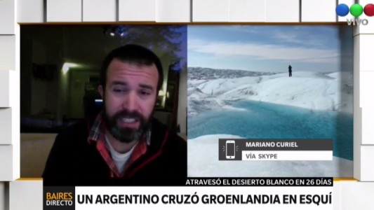 El primer argentino que logró cruzar Groenlandia
