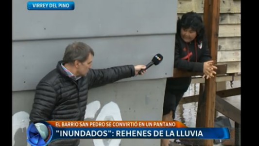 "Inundados": rehenes de la lluvia