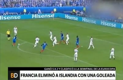 Eurocopa: Francia goleó y terminó con el sueño islandés