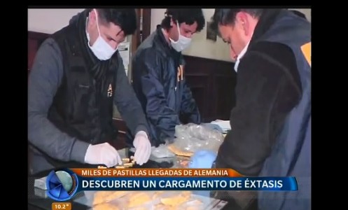 Descubren cargamento de éxtasis proveniente de Alemania