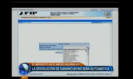 La devolución de Ganancias no será automática