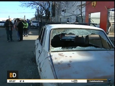 Violenta reacción en un control policial