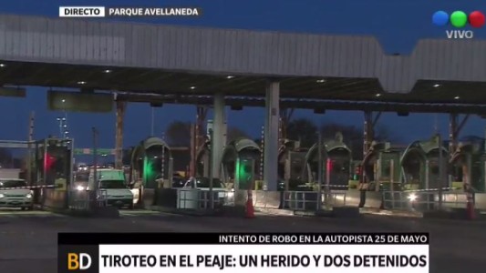 Tiroteo en el peaje Parque Avellaneda: un herido y dos detenidos