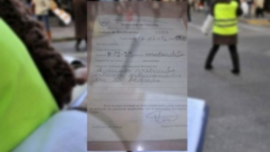 #EsViral Una multa con errores ortográficos en Puerto Madryn