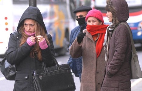 Jueves frío y húmedo