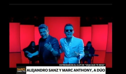 Alejandro Sanz y Marc Anthony presentan su primera canción juntos
