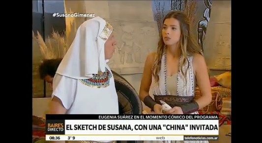 La China Suárez estuvo en el sketch con Susana y terminaron haciendo "twerking"