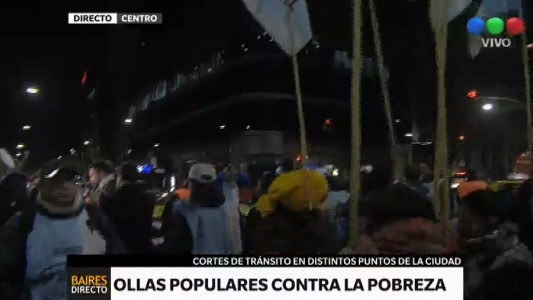 Las protestas y ollas populares de este martes en la Ciudad
