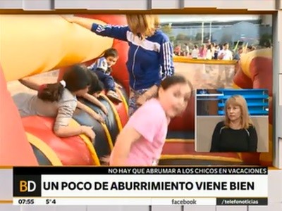 Chicos de vacaciones: "Un poco de aburrimiento viene bien"