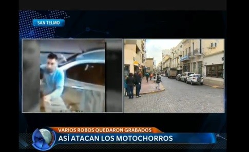 Video: así atacan los motochorros en San Telmo