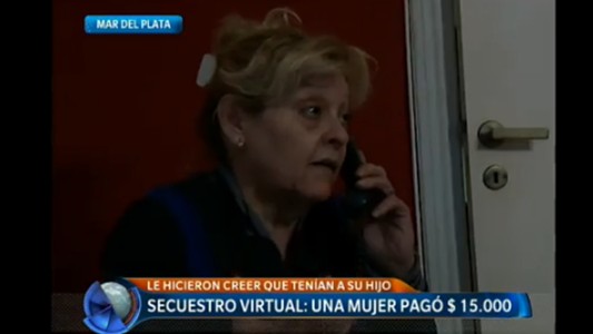 Secuestro virtual: una mujer pagó 15.000 pesos
