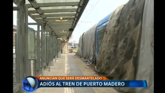 Adiós al tren de Puerto Madero