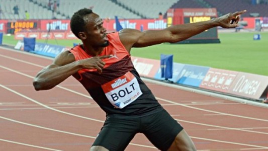 La foto imposible de Usain Bolt