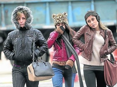 Viernes y fin de semana nublado y frío con lluvias el domingo