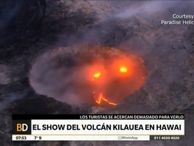 El show del volcán Kilauea, en Hawai