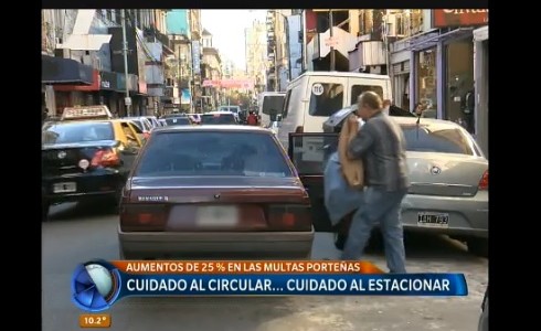 Capital: casi la mitad de las multas son por mal estacionamiento