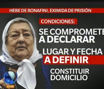 La situación procesal de Hebe de Bonafini