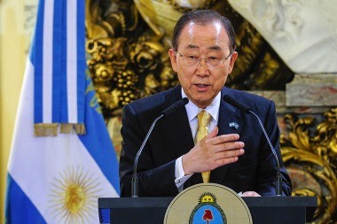 Ban Ki-moon destacó el "liderazgo" de la Argentina en DDHH y temas humanitarios