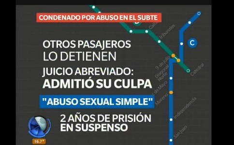 Infografía: condenado por tocar a una pasajera en el subte