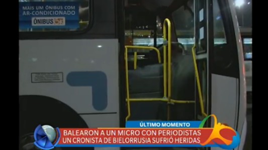 Río 2016: balearon un micro con periodistas