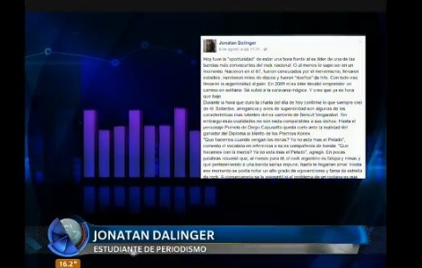 Habló el estudiante que difundió dichos de Cordera: "No pensé que iba a pasar lo que está pasando"