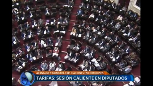 Tarifas: sesión caliente en diputados
