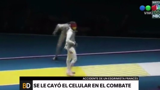 Río 2016: un esgrimista perdió el celular en plena competencia