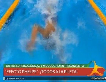 Efecto Phelps: todos a la pileta