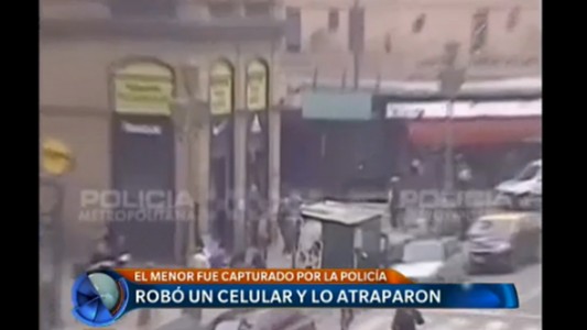 Robó un celular y lo atraparon