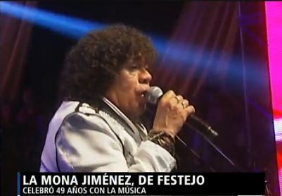 La Mona Jiménez, de festejo