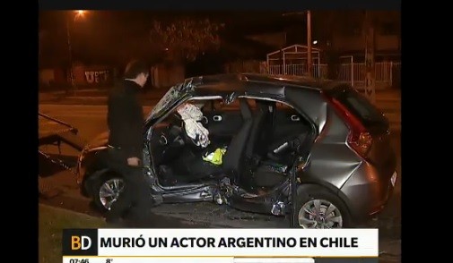 Chile: actor argentino intentó escapar de ladrones, chocó contra un árbol y murió
