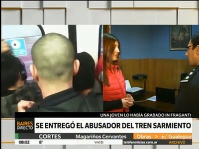 Se entregó el abusador del tren Sarmiento