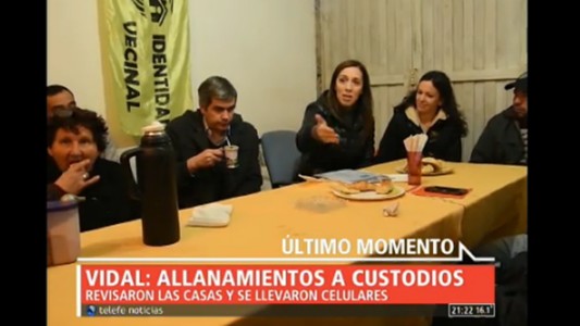 Amenazas a Vidal: allanamientos a custodios
