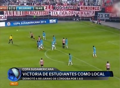 Copa Sudamericana: Estudiantes ganó 1-0 a Belgrano