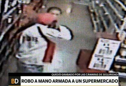 Robo a mano armada en un supermercado de Rosario