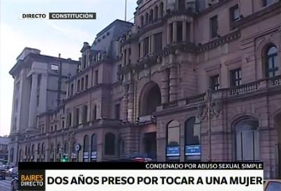 Dos años preso por tocar a una mujer