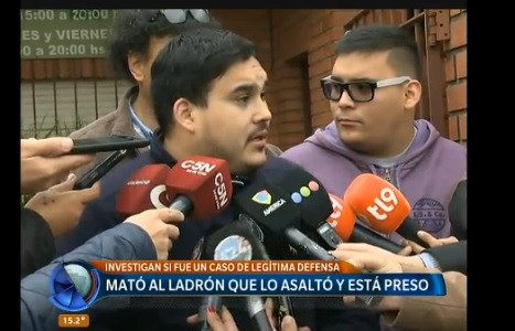 "Actuó en legítima defensa", dijo el hijo del médico detenido tras matar a un ladrón