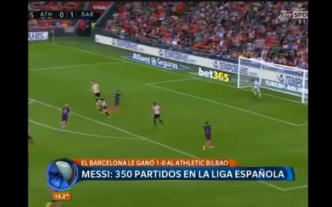 Messi: 350 partidos en la liga española
