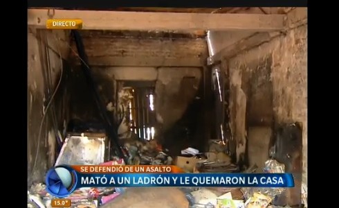 González Catán: mató a un ladrón y le quemaron la casa