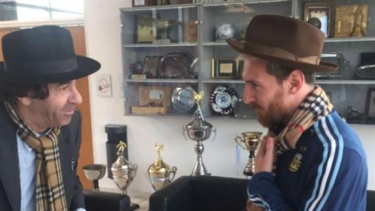 El emotivo encuentro de "Minguito" con Messi