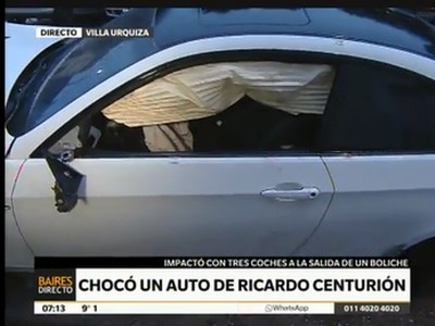 Involucran al jugador Centruión de Boca en un múltiple choque en Avellaneda