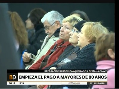 Comienza el pago de la ley de Reparación Histórica