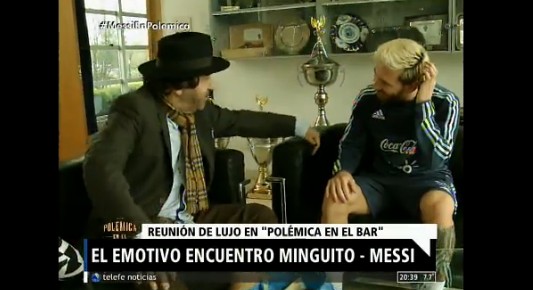 El emotivo encuentro entre Minguito y Messi
